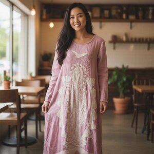 Magnolia Pearl Linen Queen of the Sea Dress One Size fits Most